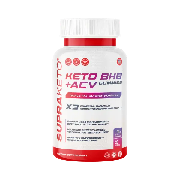 Supra Keto BHB + ACV Gummies gommose